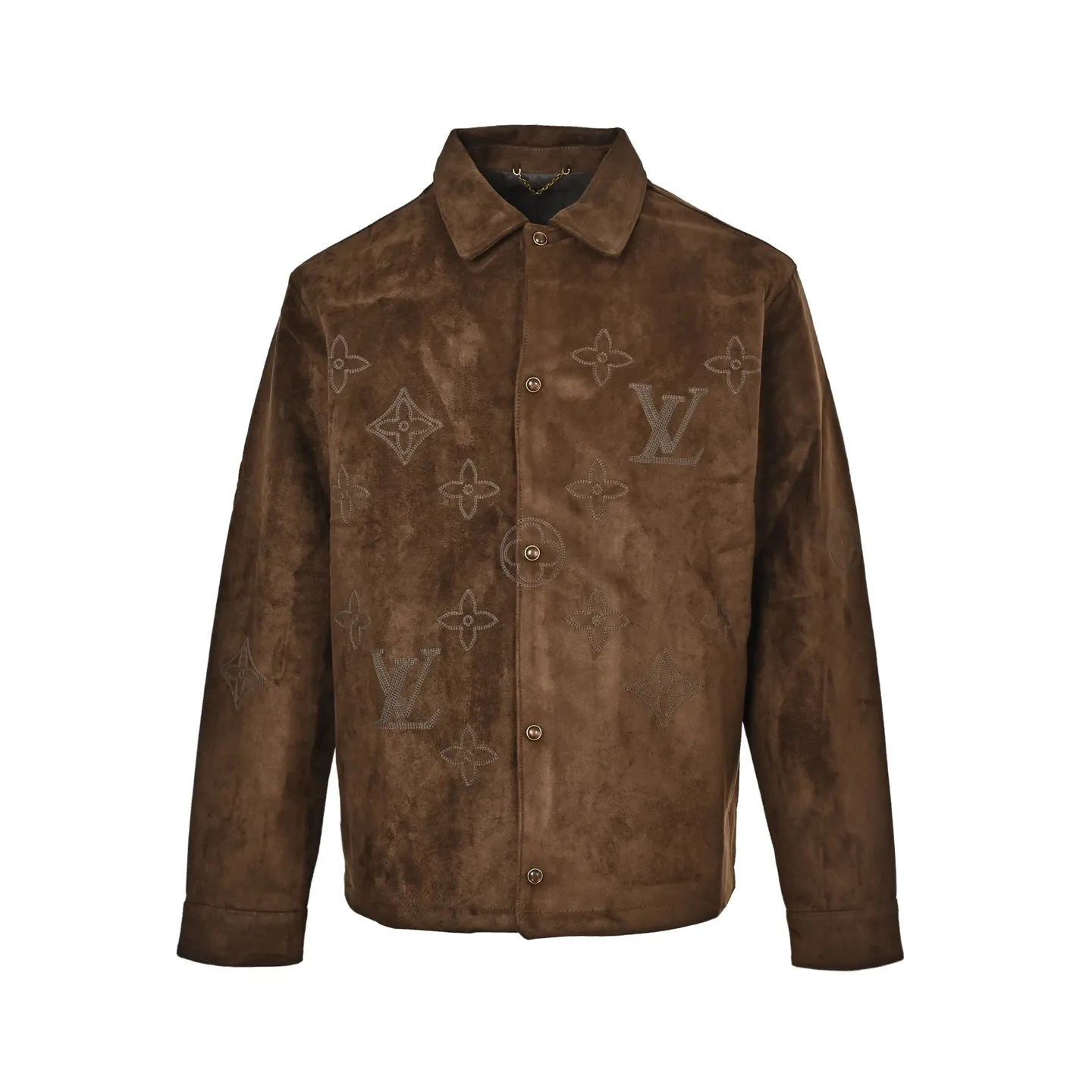 Louis Vuitton/Louis Vuitton presbyopia embroidered suede jacket
